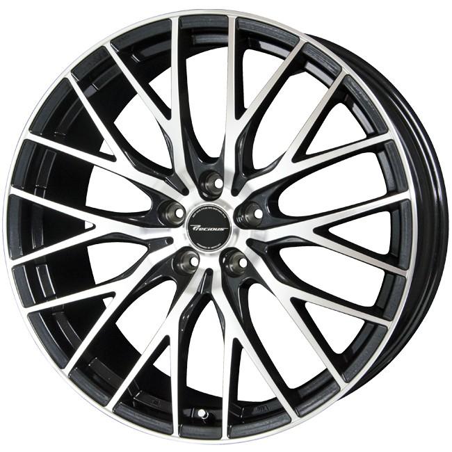 業販 20インチ HM-1 8.5J+45 5H-114.3 4本 ブラックポリッシュ