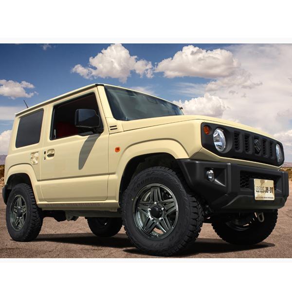 HOT STUFF 16インチ JB-01 6J +0 5H-139.7 4本 ホイール ガンメタ