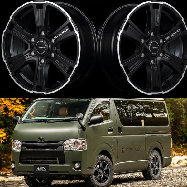16インチ リボルバー 6.5J+38 6H-139.7 4本 ホイール ハイエース 業販の画像