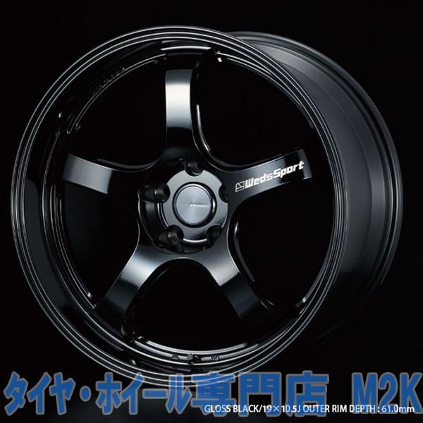 18インチ WEDS SPORTS RN-05M ブラックホイール 9.5J +22 +38 +45 +36 5H PCD 100 114.3 120 4本 jdm usdm bmw 業販の画像