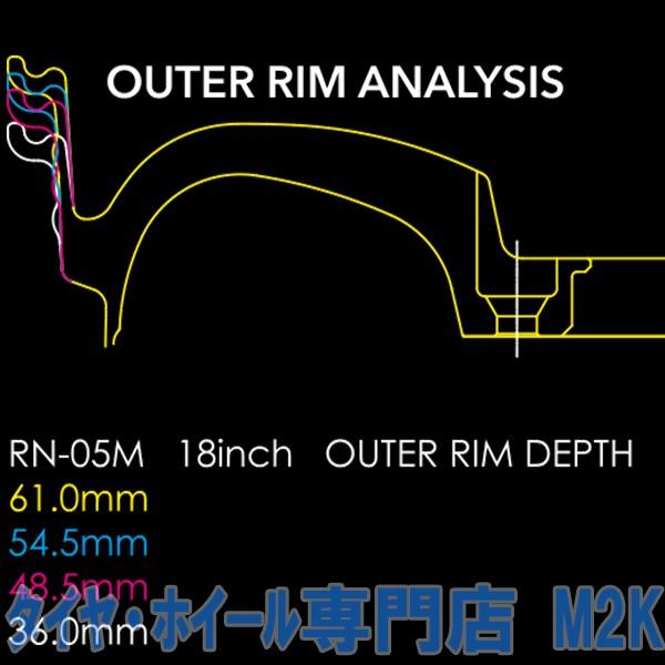 18インチ WEDS SPORTS RN-05M ブラックホイール 9.5J +22 +38 +45 +36 5H PCD 100 114.3 120 4本 jdm usdm bmw 業販の画像
