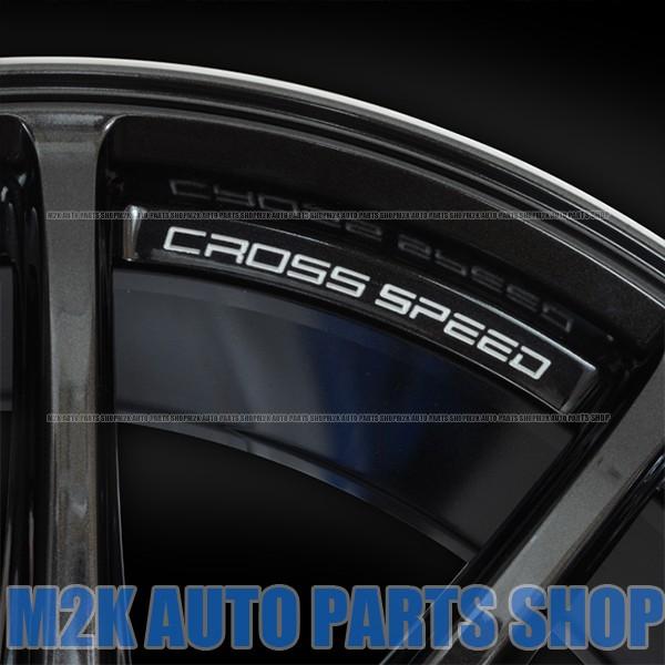 18インチ クロススピード RS9 8.5J+30 5H-114.3 ガンメタ 軽量 ホイール 4本 ホットの画像