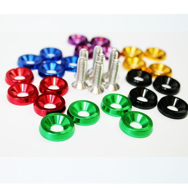 盗難防止ネジ ナンバーボルトリング 4個 Set 車 バイク レンチ ネジ ナンバーボルト ワッシャー 注目のブランド