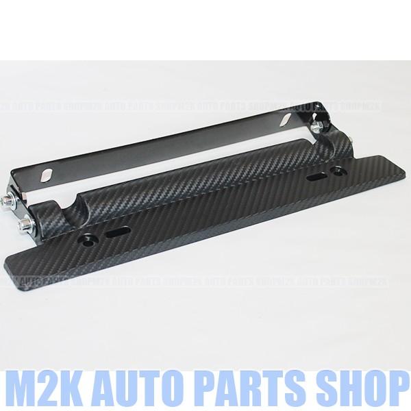 カーボン 調 ナンバー プレート 角度 調整 ステー JDM 移設 USDM License Plate Relocator シングル ダブル