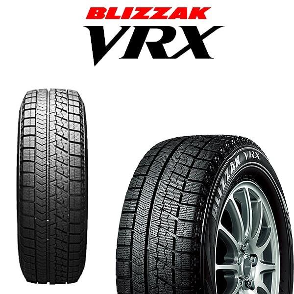 VRX スタッドレスタイヤ 205/55R16 BS ホイール 4本 M2 ブラポリ 16インチ 6J+45 カローラ フィールダー ブリヂストン ブリザックの画像