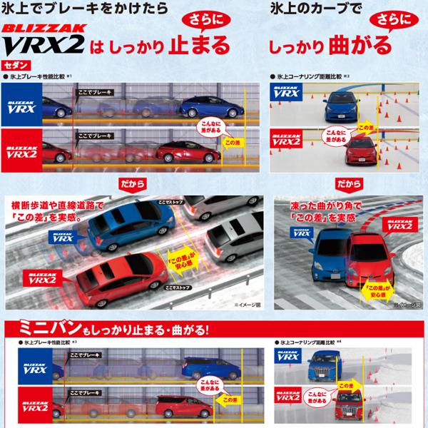 VRX2 155/65R14 スタッドレスタイヤ BS ブリザック ブリヂストン 国産 軽量ホイール スタッグ ガンメタ タント ワゴンR アルトの画像