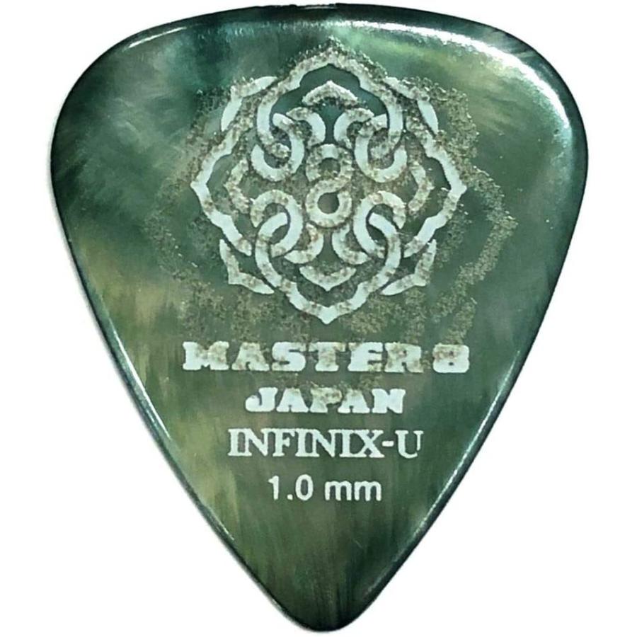 【20枚セット】MASTER8 JAPAN INFINIX-U ティアドロップ 1.0mm HARD GRIP 滑り止め加工 ギターピック [IFU-｜m3-shop｜02