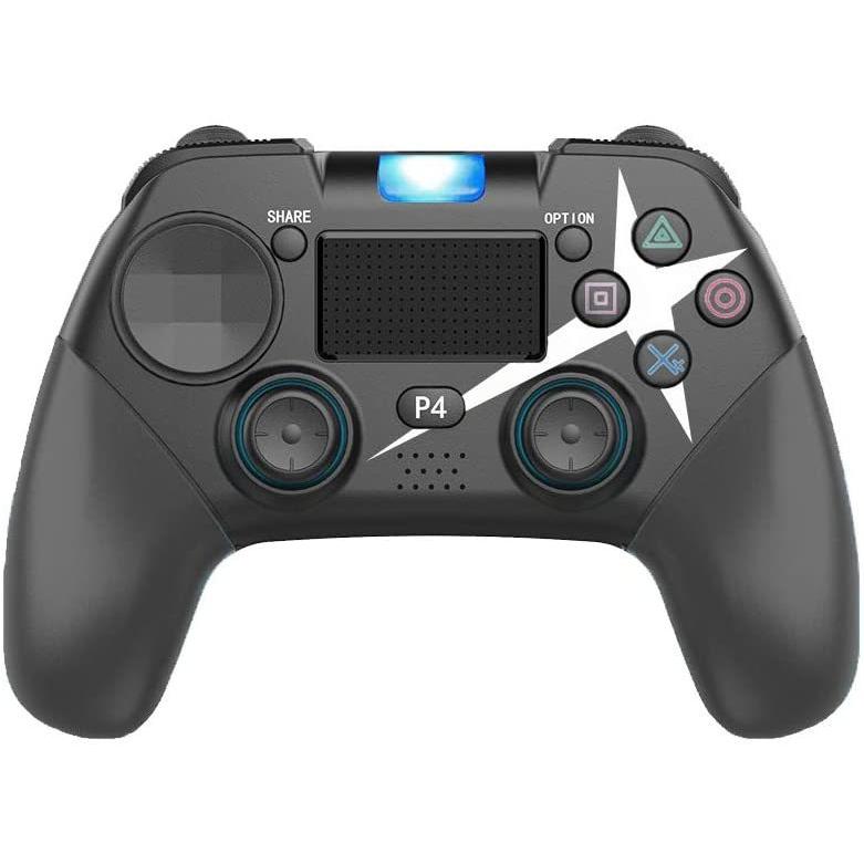 Ps4 Pc兼用 ワイヤレス コントローラー ブルートゥース接続 公式ショップ スゲームパッド Ledライト ジャイロセンサー タッチパッド Hd振動 高耐久ボタン