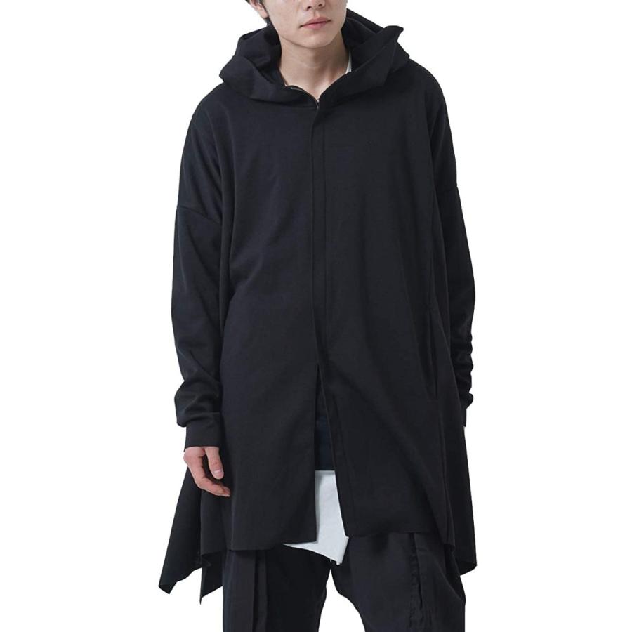 3年保証 パーカー アズスーパーソニック ロング F ブラック メンズ メンズ フード付 カットソー 財布 帽子 ファッション小物