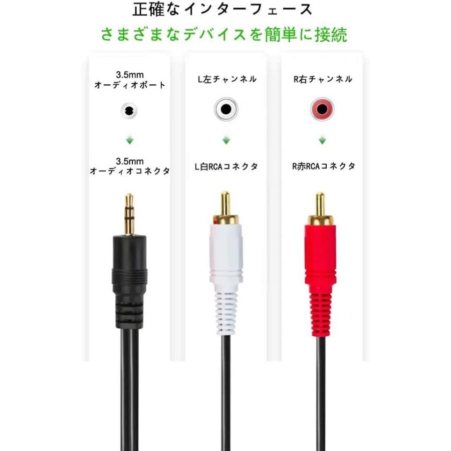 3 5mmオス Rcaオス 1 5メートル 変換ケーブル Rca端子赤 白 最安挑戦