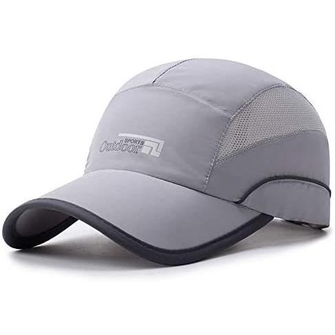6502円 第一ネット 6502円 史上最も激安 メンズキャップ サイズ調整可能 通気性と速乾性のある男性のスポーツ帽子 紫外線対策野球帽 ライトグレー