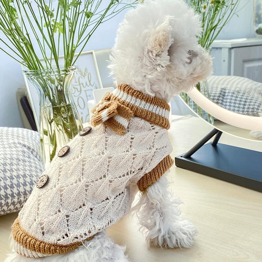 冬バーゲン お手入れ トリミング用品 Ansimite 犬服 セーター ニットセーター 秋冬服 防寒 暖かい ドッグウェア クリスマス ハロウィン 可愛い ちょう結び おしゃれ ペット服 Www Threeriversofs Com