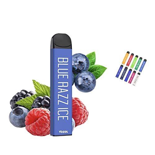 ショップ 電子タバコ 使い捨て Vape 10回吸引可能 10種類フレーバー ニコチンなし タールなし 禁煙グッズ 禁煙最適 爆煙 ベイプ おいしい フレーバー Vozol Bar ブルー Toyostone Co Jp