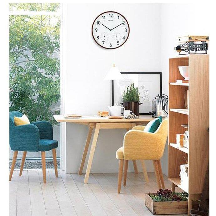 温湿計付き掛け時計 壁掛け時計 ウォールクロック 温度計 湿度計 モダン シンプル 静音 北欧 リビングルーム おしゃれ プレゼント 新築お祝い 0423sz75 M5103 通販 Yahoo ショッピング