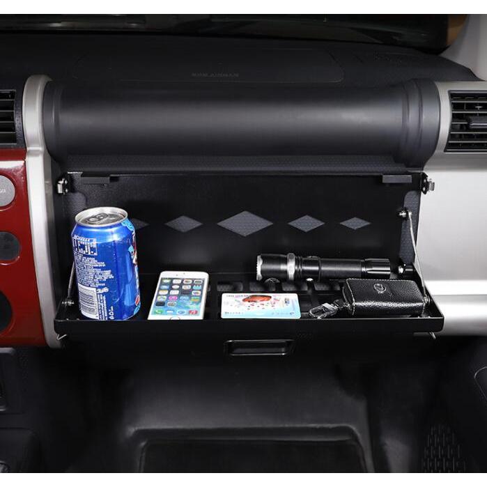 トヨタ FJクルーザー 20072021 ストレージパネル アルミニウム合金 カーデブリラックカーアクセサリー 助手席用物置ラック ブラック