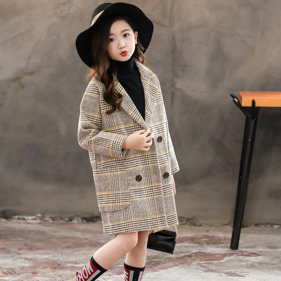 キッズ 女の子 裏地付き 長袖 チェックコート おしゃれ 子供服 中学生 カジュアル 可愛い 秋冬 新品 お出かけ 暖かい Mnmnkdmsnhk3 M5103 通販 Yahoo ショッピング