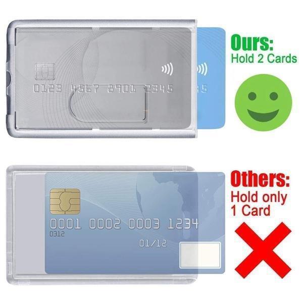 3個のヘビーデューティーIDカード/バッジホルダーは、ネームカード用の2枚のカードリジッドスリーブを保持します｜m5103｜07