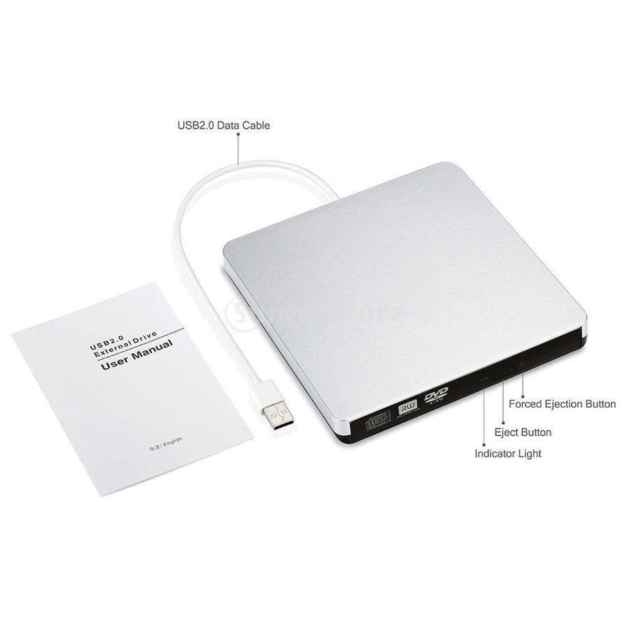 ノーブランド品MacBookAir/Pro 適用 外付けドライブ  U2.0 DVD CD-RWドライブバーナー DVDプレーヤー｜m5103｜04