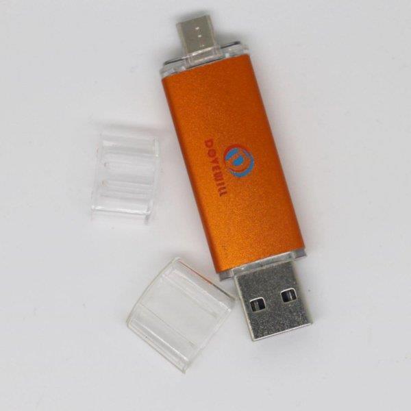 DOVEWILL OTG マイクロ USB フラッシュ ドライブ メモリー スティック 電話 PC ゴールド 64G 用｜m5103｜03