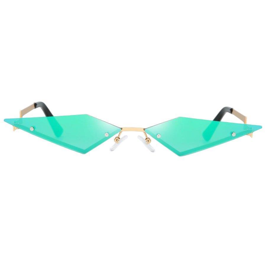 男女兼用 サングラス 菱形 眼鏡 UV400カット ファッション眼鏡 軽量 アウトドア 紫 赤 緑 3個入り 新品登場