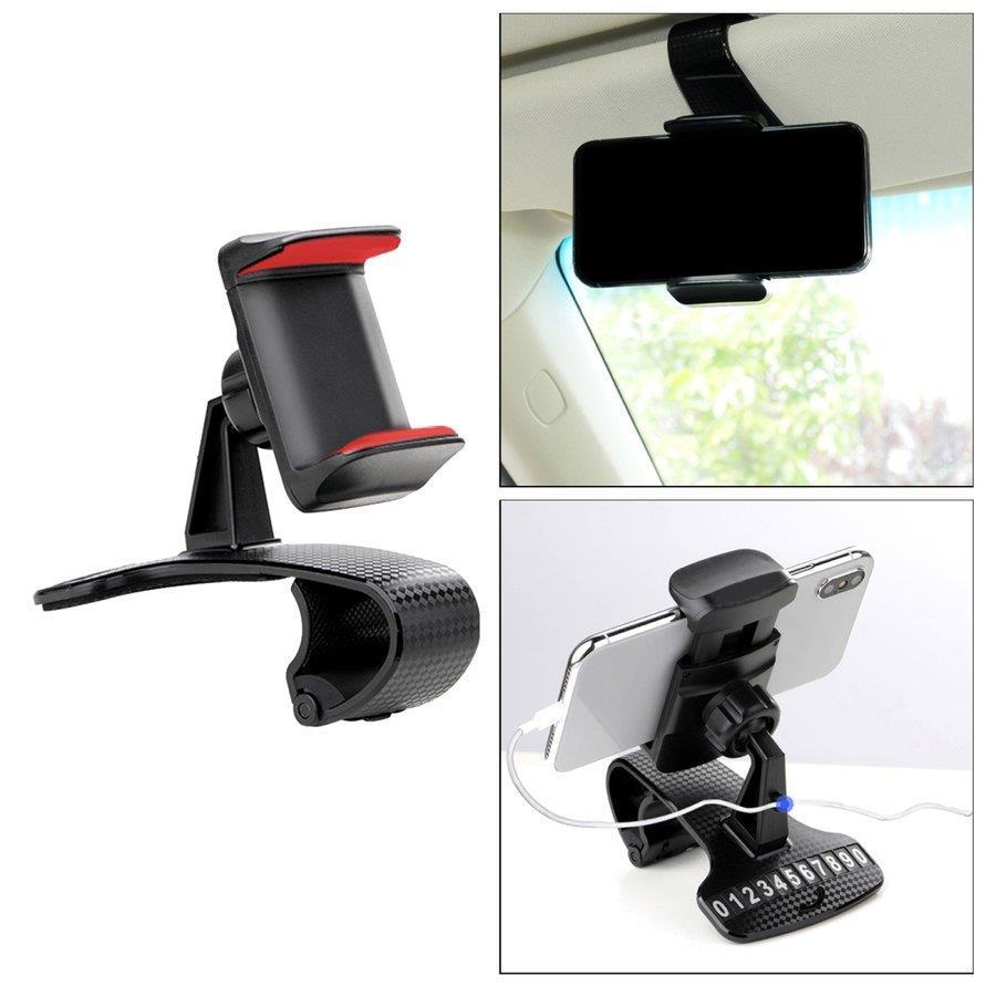 車の電話ホルダーサンバイザーマウントは4 6 7インチの電話取り付けブラケット赤に適合 Stkstpstnd508 M5103 通販 Yahoo ショッピング