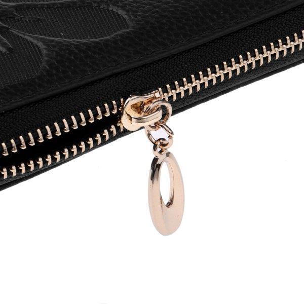 女性の女性の柔らかい革の財布の長いカードホルダーケースの財布のハンドバッグのバック｜m5103｜04
