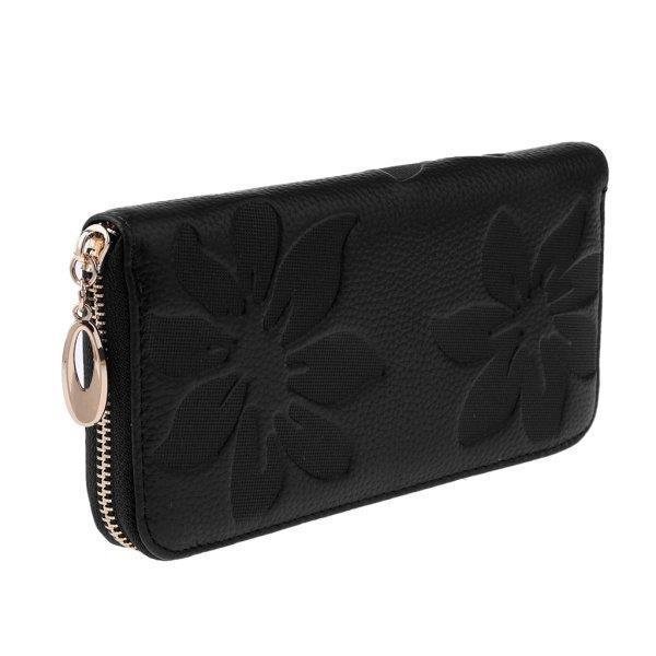 女性の女性の柔らかい革の財布の長いカードホルダーケースの財布のハンドバッグのバック｜m5103｜08