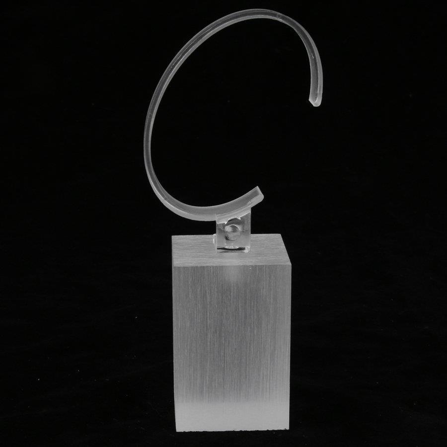 470円 メール便無料 アクリルウォッチディスプレイスタンドショーケースブレスレットディスプレイホルダー白6cm