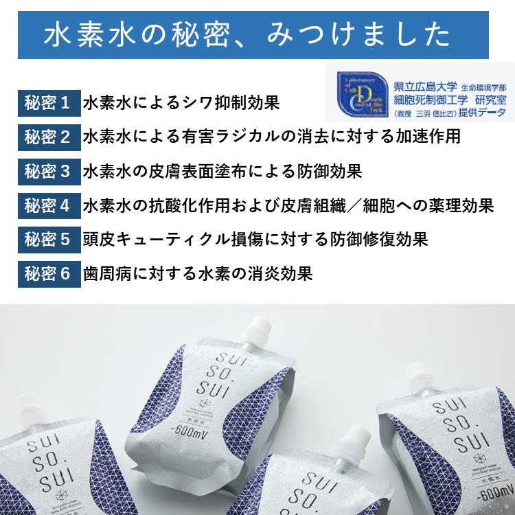 水素水 SUISO.SUI h-600mV 330ml 1本 高濃度水素水 軟水 日本製