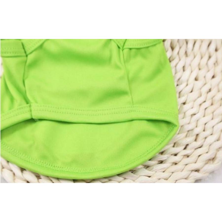 犬服 スマイル タンクトップ 薄手 キャラ 笑顔 黄色 イエロー かわいい