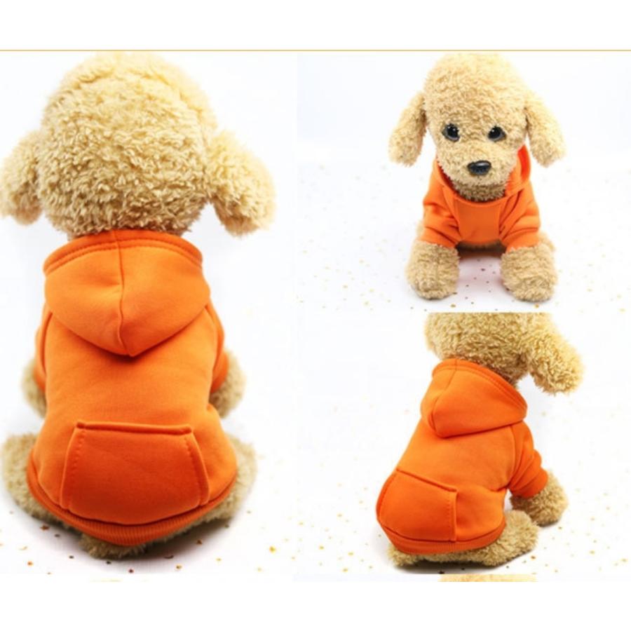 犬 服 犬服 パーカー モコモコ 無地 ドッグウェア シンプル 冬 ペット