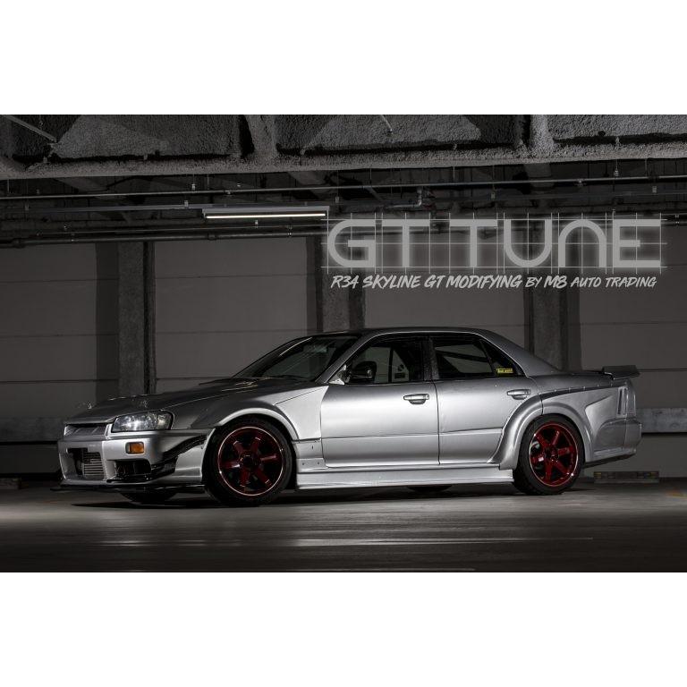 GT-tune R34スカイライン ER34 HR34 前期純正バンパー用フロントリップ