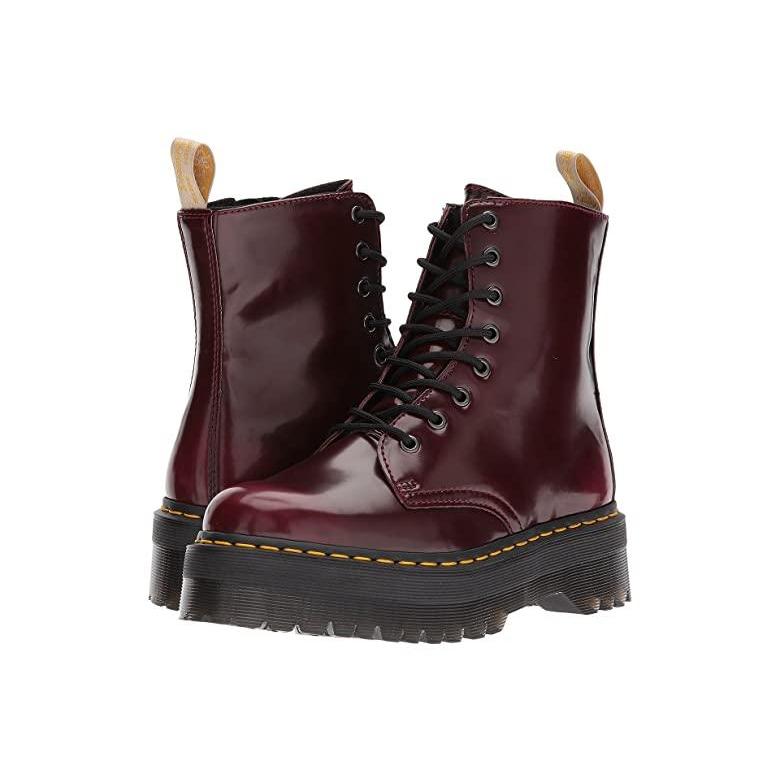 dr martens jadon vegan cherry