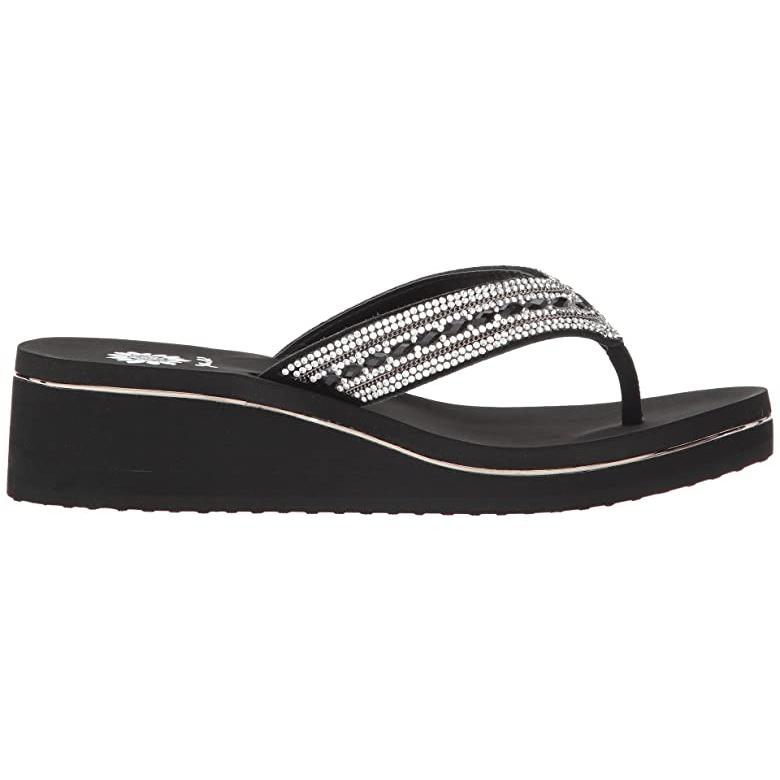 yellow box flip flops white