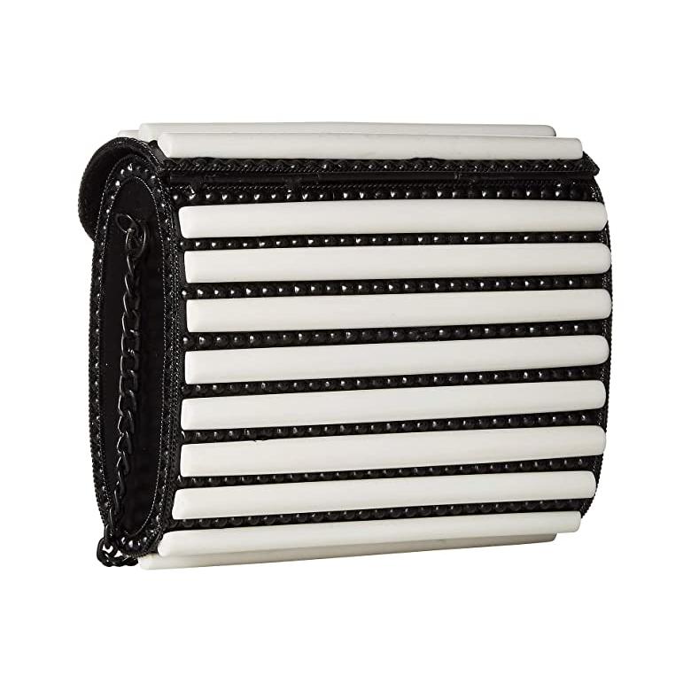 気質アップ サム エデルマン Hallie Stud Barrel Crossbody レディース ハンドバッグ かばん Black White クリアランスバーゲン 期間限定開催 Uat Movexpk Com