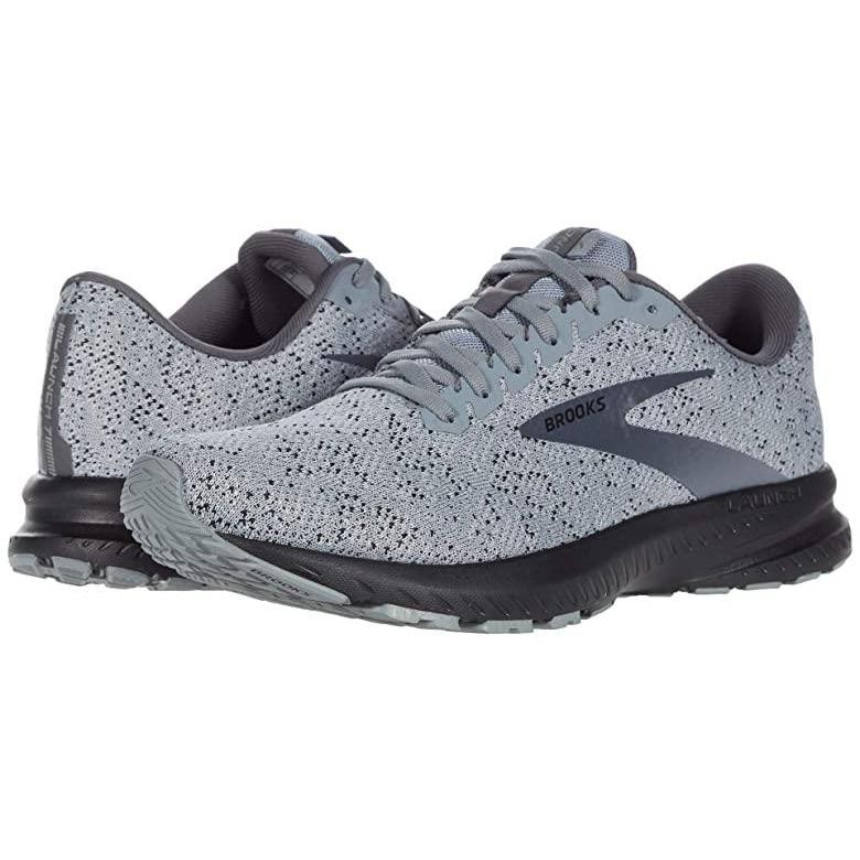 受賞店舗 ブルックス Launch 7 メンズ スニーカー 靴 シューズ Grey Blackened Pearl Black ポイント10倍 Mail Alrayan University Edu Ye
