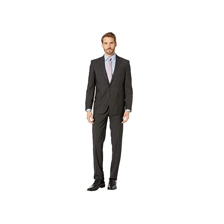 Kenneth Cole REACTION Mens Skinny Fit Stretch Finished Bottom Suits