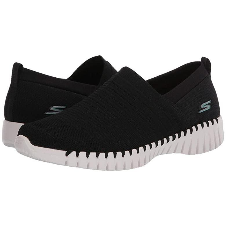 オンラインショップ Walk Go スケッチャーズ Smart Black/White スニーカー レディース Wise - スニーカー オンラインショップ Walk Go スケッチャーズ Smart Black/White スニーカー レディース Wise - スニーカー