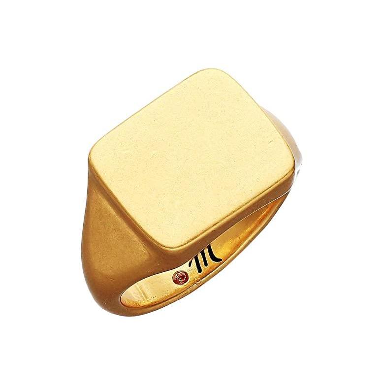 【お年玉セール特価】 Madewell Chunky Signet Ring レディース 指輪 リング Vintage Gold 指輪