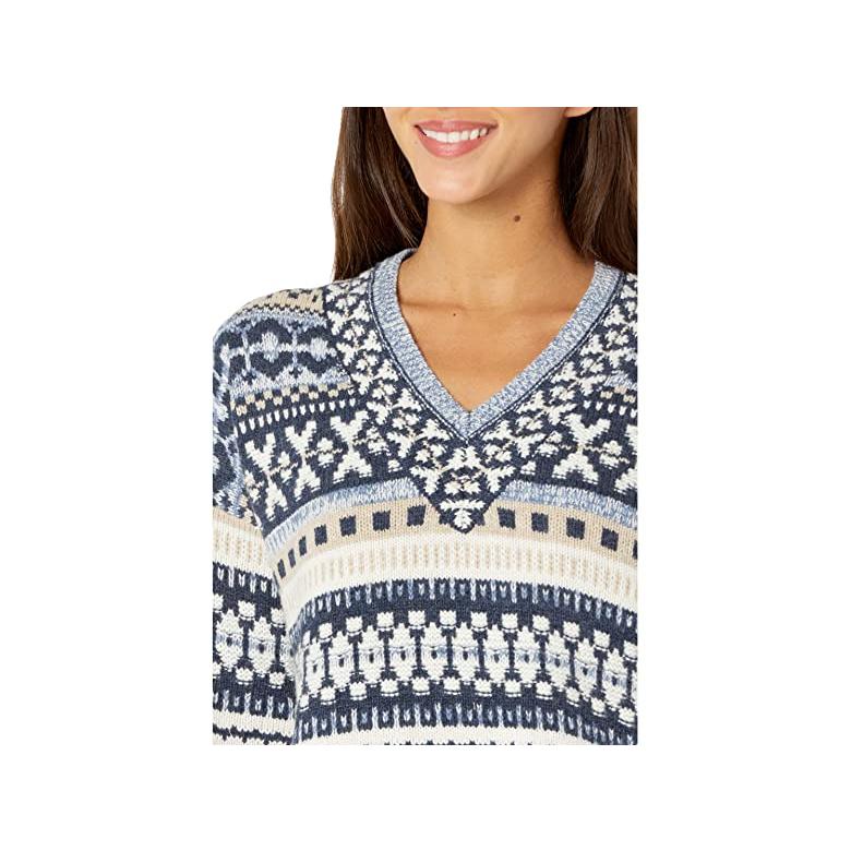 即納 最大半額 Madewell Fair Isle V Neck Pullover レディース Sweaters Heather Sky 長袖 レディースサイズ 2xs Women S 000 Www Wcrp Org Uk