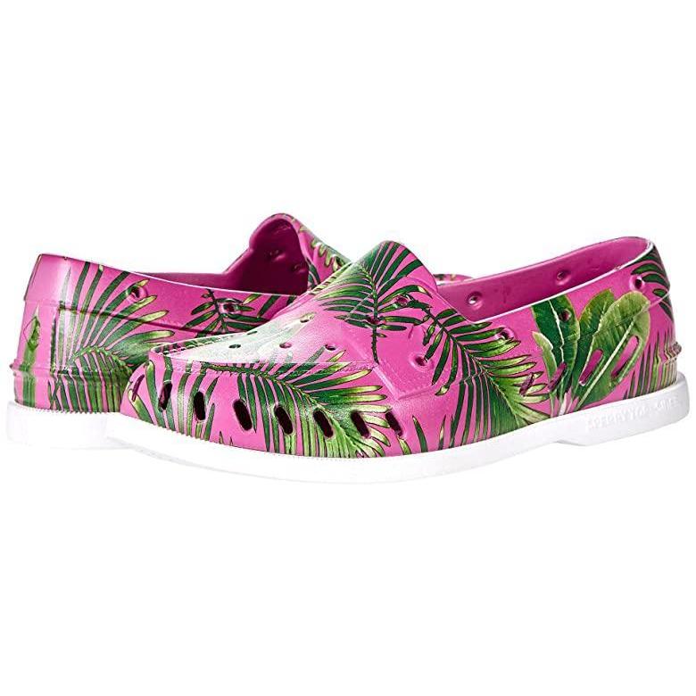 Seal限定商品 海外限定 日本未発売 新作 人気 ブランド Sperry Authentic Original Float メンズ ボートシューズ デッキシューズ Pink Palm シューズ Smssvg Org