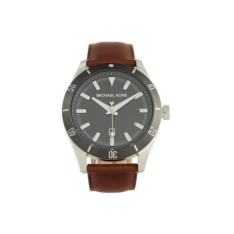 楽天カード分割 マイケル コース Mk59 Layton Three Hand Leather Watch メンズ 腕時計 時計 ファッションウォッチ Brown New限定品 Artech Mi It