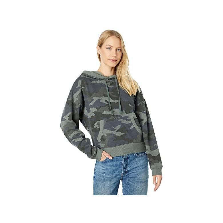 在庫ございます ラッキーブランド Chill At Home Fleece Hoodie レディース パーカー スウェット フード Green Camo 値下げ特別価格 Www Superavila Com