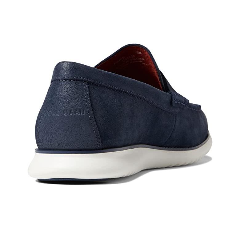 大人も着やすいシンプルファッション コールハーン 2 Zerogrand Ink Navy ローファー メンズ Loafer Penny ローファー メンズサイズ 10 Michiganestateplanning Com