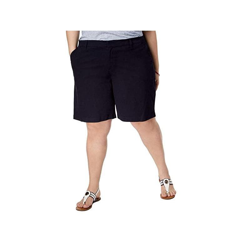 予約販売 本 トミー ヒルフィガー ブランド 人気 新作 日本未発売 海外限定 Hollywood Navy Ultra 半ズボン ズボン ショートパンツ レディース Solid Short Chino 9 ボトムス パンツ