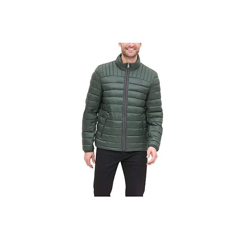美品 海外限定 Leaf Green アウター コート メンズ Jacket Puffer Packable Loft Ultra トミー ヒルフィガー ブランド 人気 新作 日本未発売 コート アウター Dagl Tg