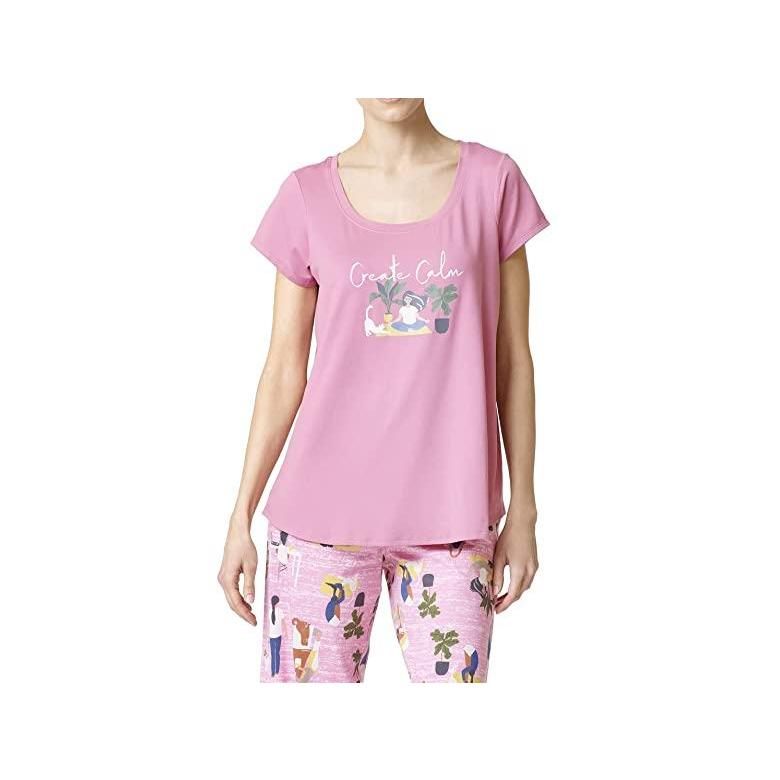 送料0円 海外限定 Foxglove パジャマ 部屋着 レディース Tee Sleep Neck Scoop Sleeve Short ヒュー ブランド 人気 新作 日本未発売 下着 靴下 部屋着 Dagl Tg