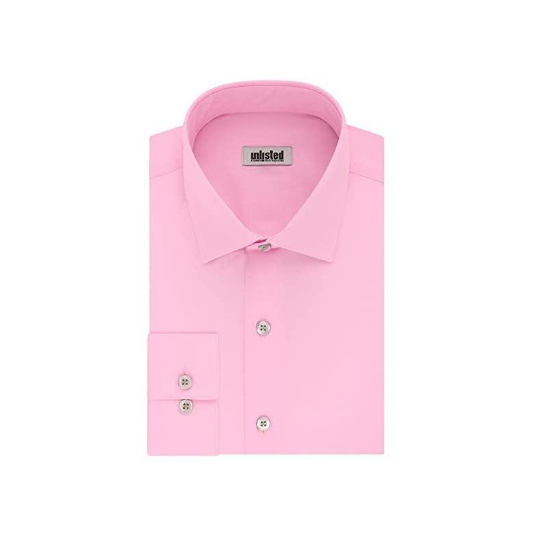 ケネスコール Solid Dress Shirts メンズ シャツ トップス Pink