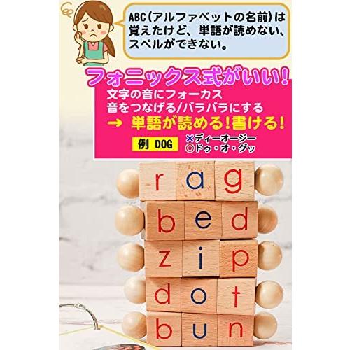 Little Bud Kids フォニックスキューブ 英語 モンテッソーリ 知育玩具 玩具 フォニックス フラッシュカード 積み木 おもちゃ