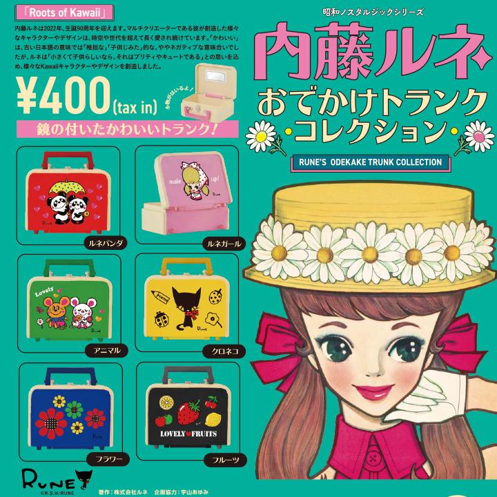 ケンエレファント ガチャ 内藤ルネ おでかけトランクコレクション 【全